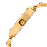 Titan Raga Women's Watch Analog Red Dial with Gold Stainless Steel Band, 2527YM03