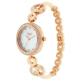 Titan Women's Watch Raga Mother of Pearl Dial Rose Gold Stainless Steel Strap Watch, 2539WM03