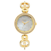 Titan TI-2539YM02 gold dial women watch