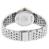 Titan Workwear Women's Watch Analog Rose Gold Dial With Silver Stainless Steel Band, 2569KM01
