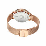 Titan Women's Watch Sparkle Collection Multifunction, Blue Dial Rose Gold Stainless Strap, 2569WM05