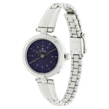 Titan Women's Watch Analog Blue Dial with Silver Stainless Steel Band, 2574SM01