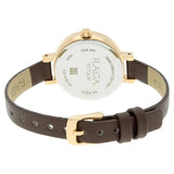 Titan Women's Watch Raga Collection Analog, Beige Dial Brown Leather Strap, 2575WL01