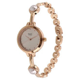 Titan Women's Watch Raga Collection Analog, Grey Dial Rose Gold Stainless Strap, 2576WM01