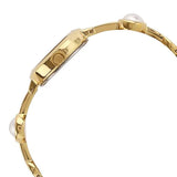 Titan Women's Watch Raga Collection Analog, White Dial Gold Stainless Strap, 2576YM01,