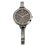 Titan Women's Watch Raga Collection Analog, Black Dial Grey Stainless Strap,2578QM02
