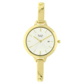 Titan Women's Watch Raga Collection Analog, White Dial Gold Stainless Strap, 2578YM01