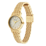 Titan Quartz Analog Women's Watch, White Dial Stainless Steel Strap, 2593YM02