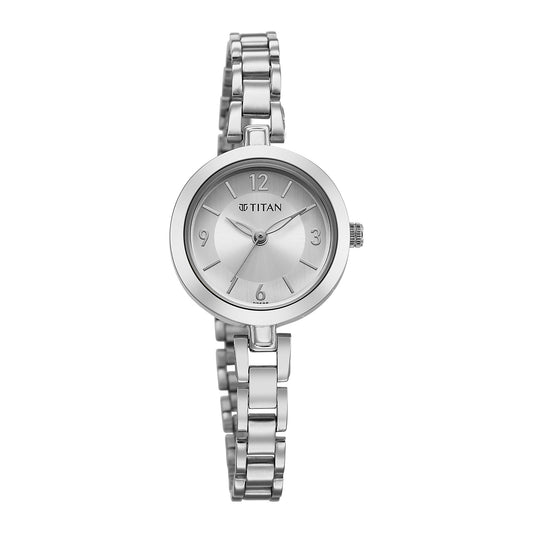 Titan, Women, Analog, Watch, Silver Dial, Stainless steel Strap, 2598SM07