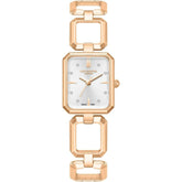 Lee Cooper Women's Analog Watch with Silver Dial and Rose Gold Stainless Steel Band, LC08393.430