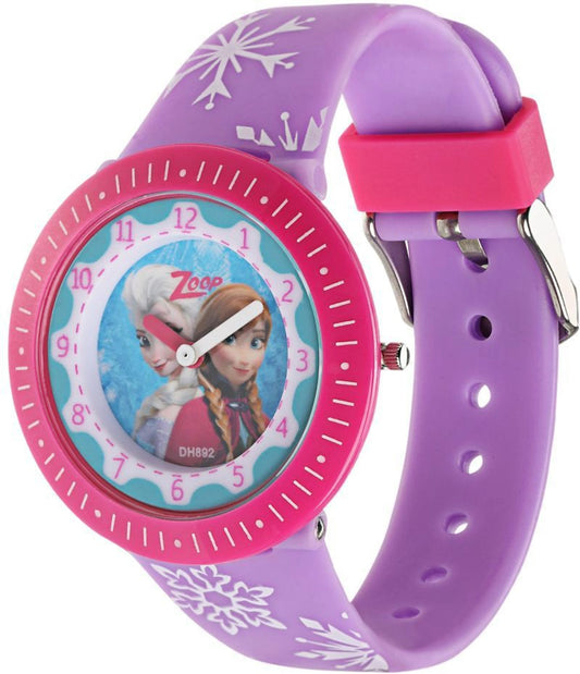 Zoop Disney Frozen Analog Kids Watch with Blue Dial & Multicoloured Strap ,26007PP05