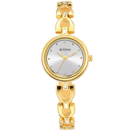 Titan, Women, Analog, Watch, Silver Dial, Stainless steel Strap, 2601YM04
