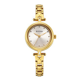 Titan Lagan Analog Women's Watch with Silver Dial and Gold Metal Strap,2601YM05