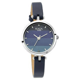 Titan Raga Viva Analog Women's Watch, Blue Dial Leather Strap, 2606SL02