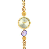 Titan Women's Watch Raga Mother of Pearl Dial Gold Stainless Steel Strap Watch, 2606YM07