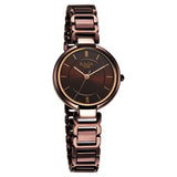 Titan Raga Delight Brown Dial Brown Stainless Steel Strap Watch for Women, 2608QM02