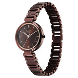 Titan Raga Delight Brown Dial Brown Stainless Steel Strap Watch for Women, 2608QM02