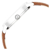Titan Women's Watch Analog Beige Dial With Brown Leather Strap, 2617SL05