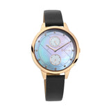 Titan Sparkle Women's Watch Analog Multicolor Dial With Grey Leather, 2617WL03