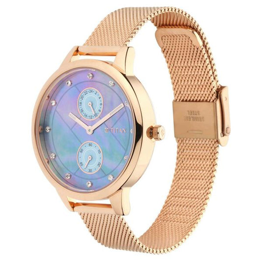 Titan, Men's, Analog Watch, Gold Dial, TI-2617WM01