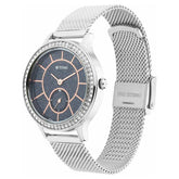 Titan Sparkle Women's Watch Analog Black Dial With Silver Mesh Band, 2634SM01