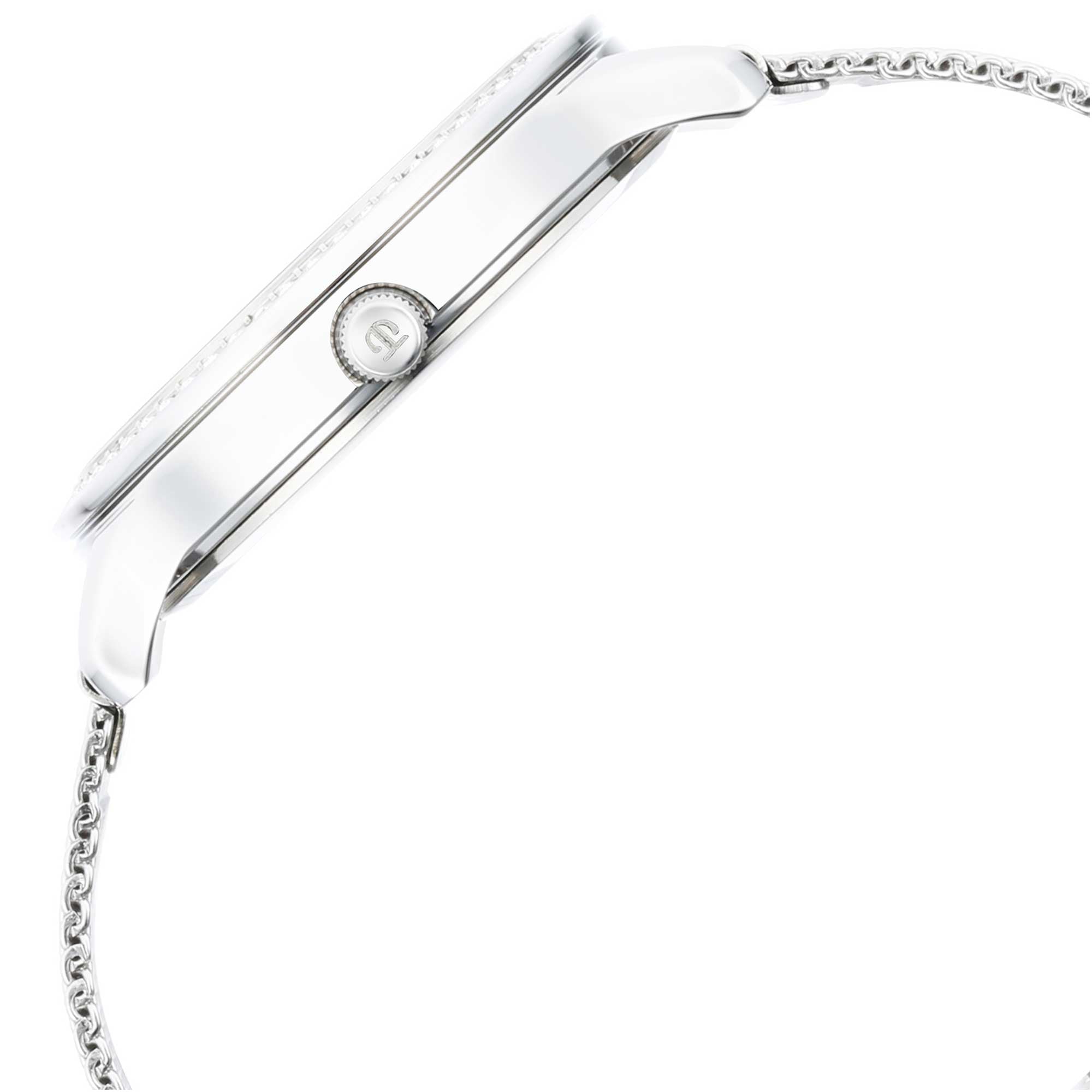 Titan Women's Watch Sparkle Collection Analog, Dark Blue Dial Silver Stainless Strap, 2634 - view 4