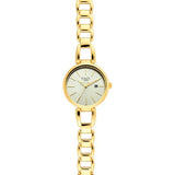 Titan Raga Viva Women's Watch Analog Silver Dial with Gold Stainless Steel Band, 2642YM01