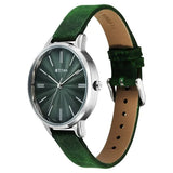 Titan Neo Women's Watch Quartz Analog Green Dial With Green Leather Strap, 2648SL11