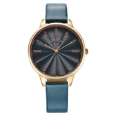Titan Women's Watch Analog Blue Dial with Blue Leather Strap, 2648WL08