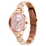Titan Women's Watch Analog Pink Dial with Rose Gold Stainless Steel Band, 2648WM08