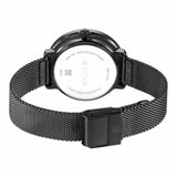 Titan Workwear Women's Watch Analog Mother Of Pearl Dial With Black Mesh Band Stainless Steel Band, 2651QM04