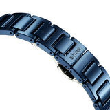 Titan Women's Edge Watch Analog Atlantic Blue Dial With Blue Ceramic Band, 2653QC03