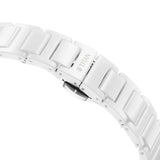 Titan Women's Edge Watch Ceramic Collection, White Dial White Ceramic Strap, 2653QC04