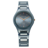 Titan Edge Ceramic Women's Watch Analog Blue Dial with Blue Ceramic Band, 2653QC07