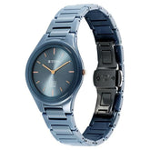 Titan Edge Ceramic Women's Watch Analog Blue Dial with Blue Ceramic Band, 2653QC07