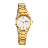 Titan Women's Quartz Analog Watch White Dial With Gold Metal Strap, 2656YM02