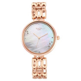 Titan Raga Chic Women's Watch Mother Of Pearl Dial With Rose Gold Stainless Steel Band, 2659WM01