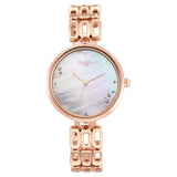Titan Raga Chic Women's Watch Mother Of Pearl Dial With Rose Gold Stainless Steel Band, 2659WM01