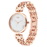 Titan Raga Chic Women's Watch Mother Of Pearl Dial With Rose Gold Stainless Steel Band, 2659WM01