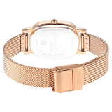 Titan Women's Raga Viva Collection Analog Watch, Brown Dial & Rose Gold Stainless Steel Strap, 2665WM01