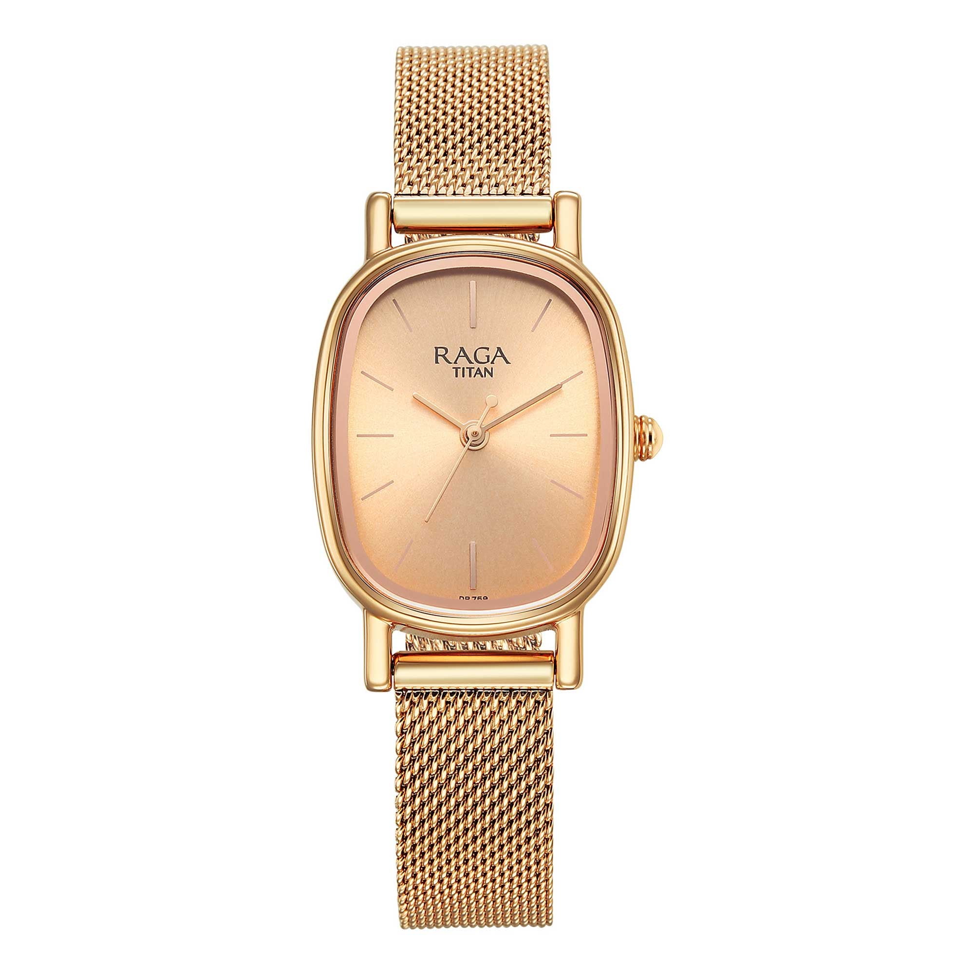 Titan Raga Women's Analog Watch Silver Dial With Solver Stainless Steel Mesh Band, 2665WM02