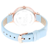 Titan Women's Watch Raga White Dial Blue Leather Strap Watch, 2666WL02