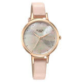 Titan Raga Power Pearls Women's Watch Analog Mother Of Pearl Dial With Pink Leather Strap, 2666WL04