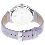 Titan Pastel Dreams Women's Watch Mother of Pearl Dial With Purple Leather Strap, 2670SL02