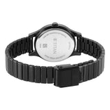Titan Women's Watch Black Dial Black Stainless Steel Strap Watch, 2679NM01