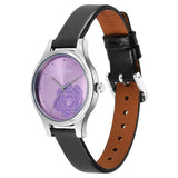 Titan Karishma Women's Watch Analog Purple Dial with Black Leather Strap, 2679SL01