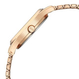 Titan Women's Watch Analog White Dial with Rose Gold Stainless Steel Band, 2679WM02