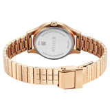 Titan Women's Watch Analog White Dial with Rose Gold Stainless Steel Band, 2679WM02