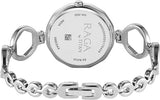 Titan Raga Women's Analog Watch Silver Dial With Silver Metal Strap, 2685SM01