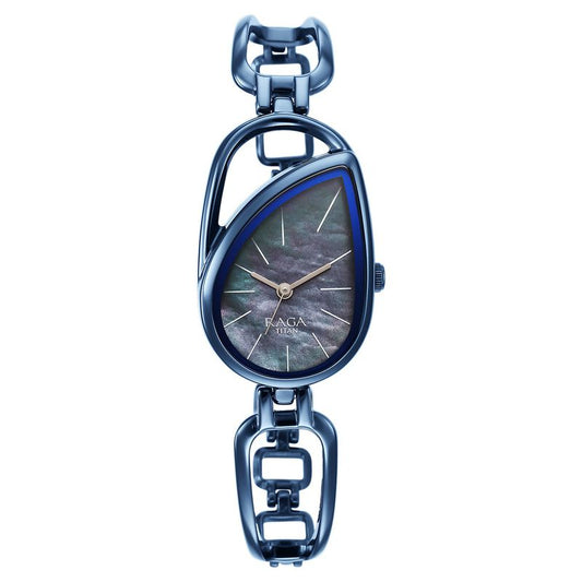 Titan, Women, Analog, Watch, Blue Dial, Stainless steel Strap, 2688QM02